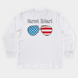 AMERICA PILOT GLASSES GARRET HOBART Kids Long Sleeve T-Shirt